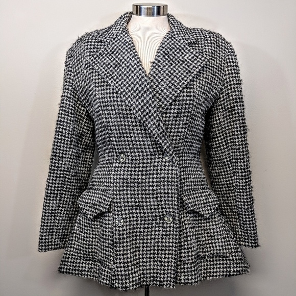 Patrick Kelly Couture Wool Pleated Coat w/Boning - Picture 5 of 8